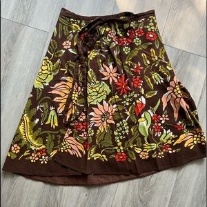 🍀Lucky Brand Floral wrap skirt